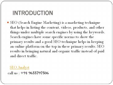 SEO Experts in Chennai,India.