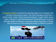 Love guru in Pune provides you following solution