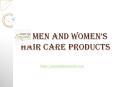 Men and Women’s Hair Care with Natural Growth Products PowerPoint PPT Presentation