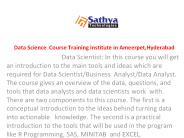 Data Scientist training in Hyderabad