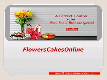 FlowersCakesOnline