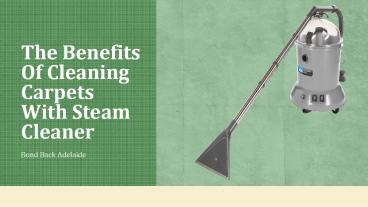 The Benefits Of Cleaning Carpets With Steam Cleaner