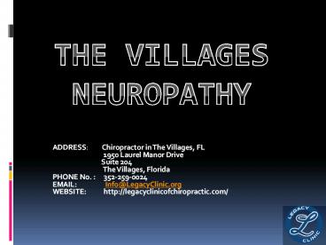 The village neuropathy