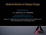 Modular Kitchen in Udaipur Design