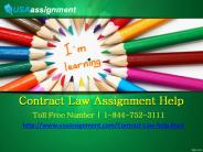 Contract Law Assignment Help | 2018 Assignment Expert