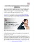 Consult the best Laparoscopic hair transplant clinics to treat your baldness PowerPoint PPT Presentation