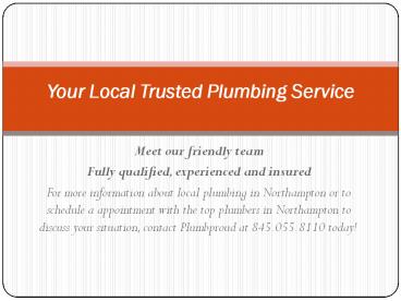 Local Bathrooms Plumber In Northampton