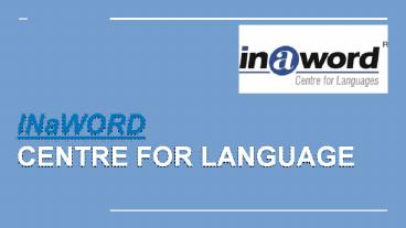 INaWORD centre for languages| INaWORD