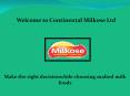 Continental milkose, malted milk foods PowerPoint PPT Presentation