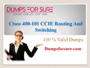 400-101 Braindumps With 100% Passing Guarantee