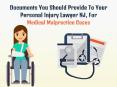 Documents You Should Provide To Your Personal Injury Lawyer NJ, For Medical Malpractice Cases - SobelLaw PowerPoint PPT Presentation