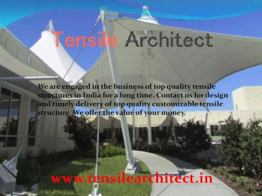 Tensile Structure in Delhi