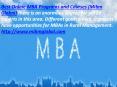Best Online MBA Programs and online courses PowerPoint PPT Presentation