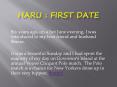 First Date in Haru | Fariha Ansari Javed PowerPoint PPT Presentation