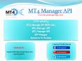HTTP API MT4 | MT4 Manager API JSON XML | MT4 Manager API (1) PowerPoint PPT Presentation