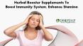 Herbal booster Supplements to Boost Immunity System, Enhance Stamina
