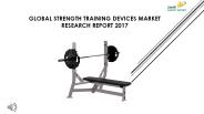 Global Strength Training Devices Market Research Report 2017