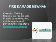 Fire Damage Newnan 