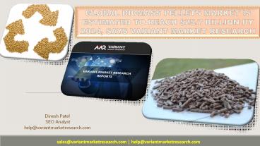Biomass pellets market