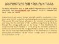 Acupuncture for neck pain Tulsa PowerPoint PPT Presentation