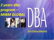 2 years dba program –MIBM GLOBAL
