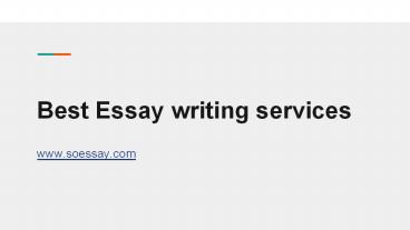 Best essay writing services in the US