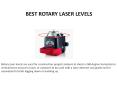Best Rotary Laser Level PowerPoint PPT Presentation