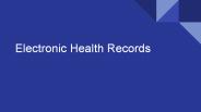 Electronic Medical Records