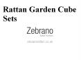 Rattan Garden Cube Sets PowerPoint PPT Presentation