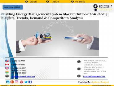 Building Energy Management System Market Outlook 2016-2024 | Insights, Trends, Demand &  Competitors Analysis