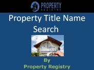 Property Title Name Search