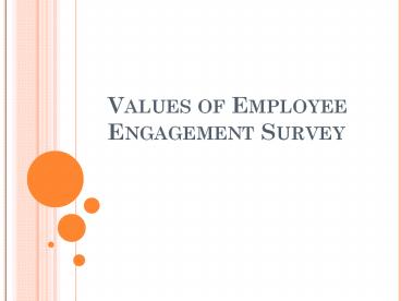Values of Employee Engagement Survey