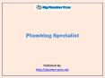 Plumbing Specialist PowerPoint PPT Presentation