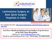 Laminotomy Surgery in India