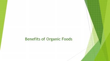 Benefits of Organic Foods
