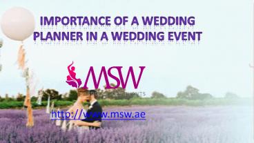 wedding event companies in dubai