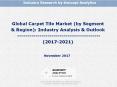 Global Carpet Tile Market (by Segment & Region): Industry Analysis & Outlook (2017-2021) PowerPoint PPT Presentation