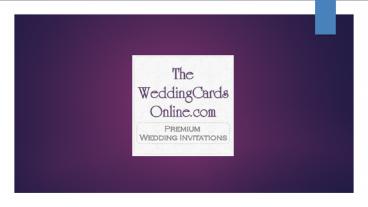 Eco Friendly Wedding Cards