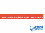 Choose a Safety App or Device Wisely