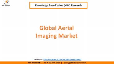 Global Aerial Imaging Market Growth