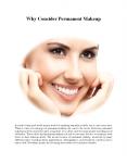 Why Consider Permanent Makeup PowerPoint PPT Presentation