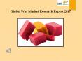 Global Wax Market Research Report 2017 PowerPoint PPT Presentation