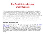 The Best Printers for your Small Business