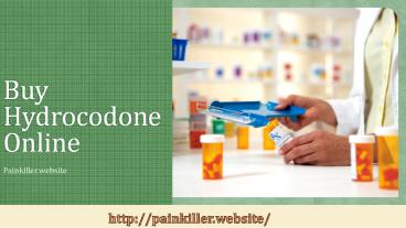 Buy Hydrocodone Painkiller Online