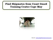 Find Shipmates from Coast Guard Training Center Cape May