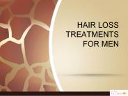 Hair Loss Treatments for Men