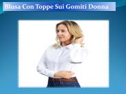 Blusa Con Toppe Sui Gomiti Donna