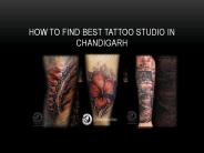 How to find best tattoo studio in Chandigarh