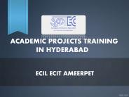 Btech  final year projects training in Hyderabad – ECILECIT Ameerpet