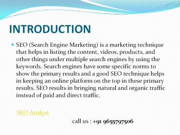 Search Engine Specialist.Website Analyst.SEO Experts in Chennai,India.